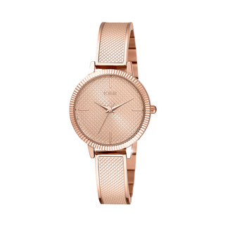 Women's Watch Emily 11L05-00572 Loisir With Metallic Rose Gold Plated Bracelet And Rose Gold Plated Dial